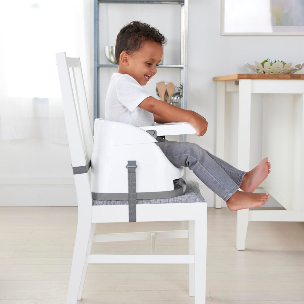 Ingenuity used as a floor seat showing comfortable play and snack space