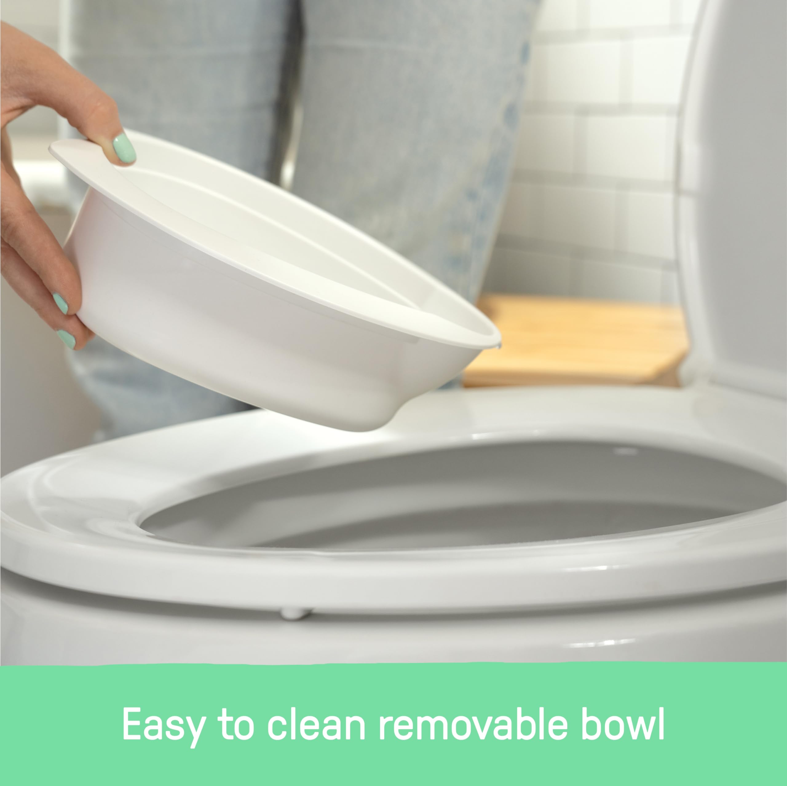 ingenuity detachable bowl detail for quick emptying and hygienic cleaning