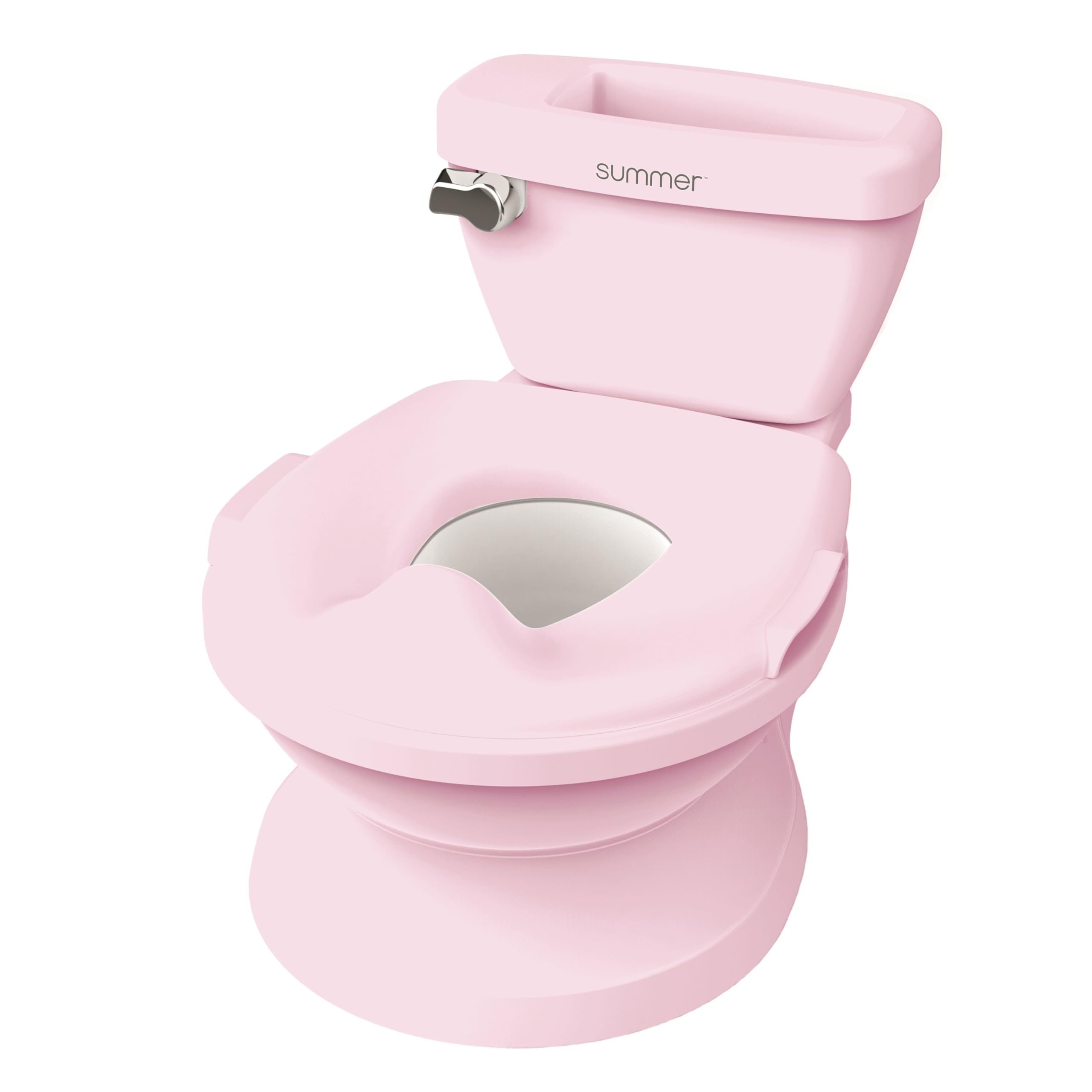ingenuity front view pink potty showing child-friendly design and confidence