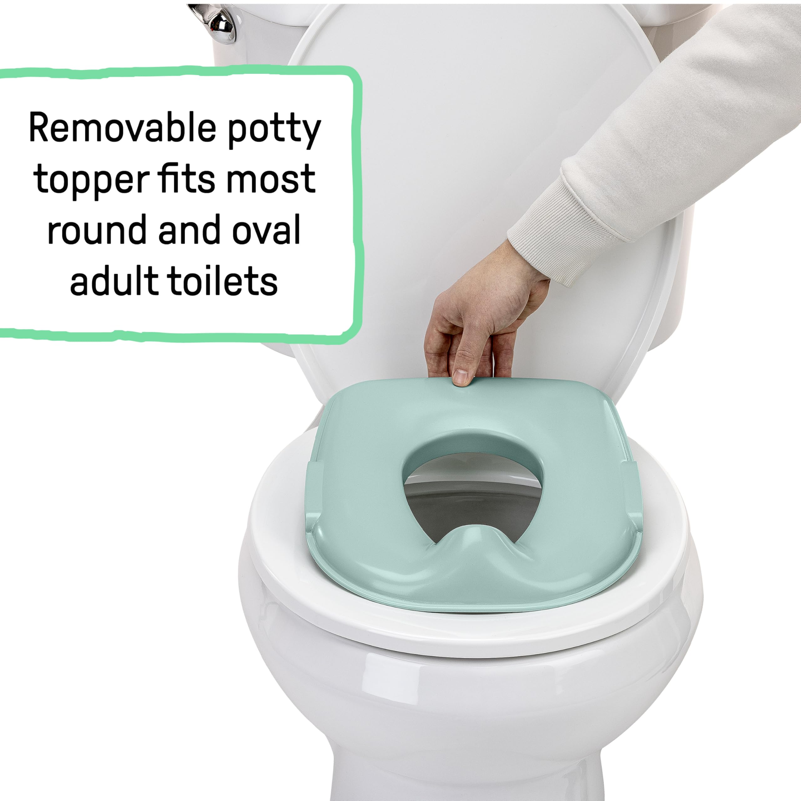 Ingenuity molded handles detail providing grip and balance for toddlers