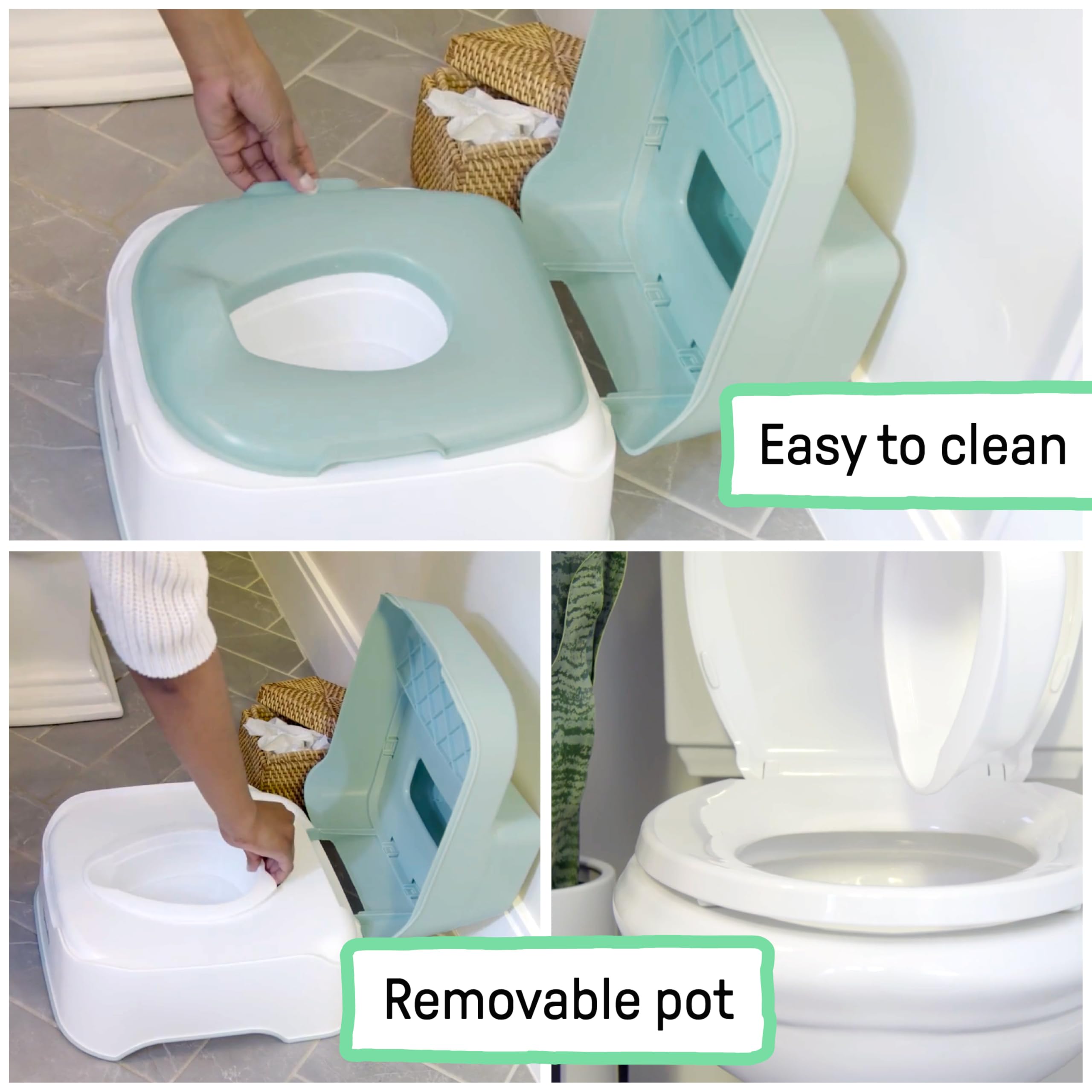 Ingenuity pour spout demonstration enabling mess-free emptying