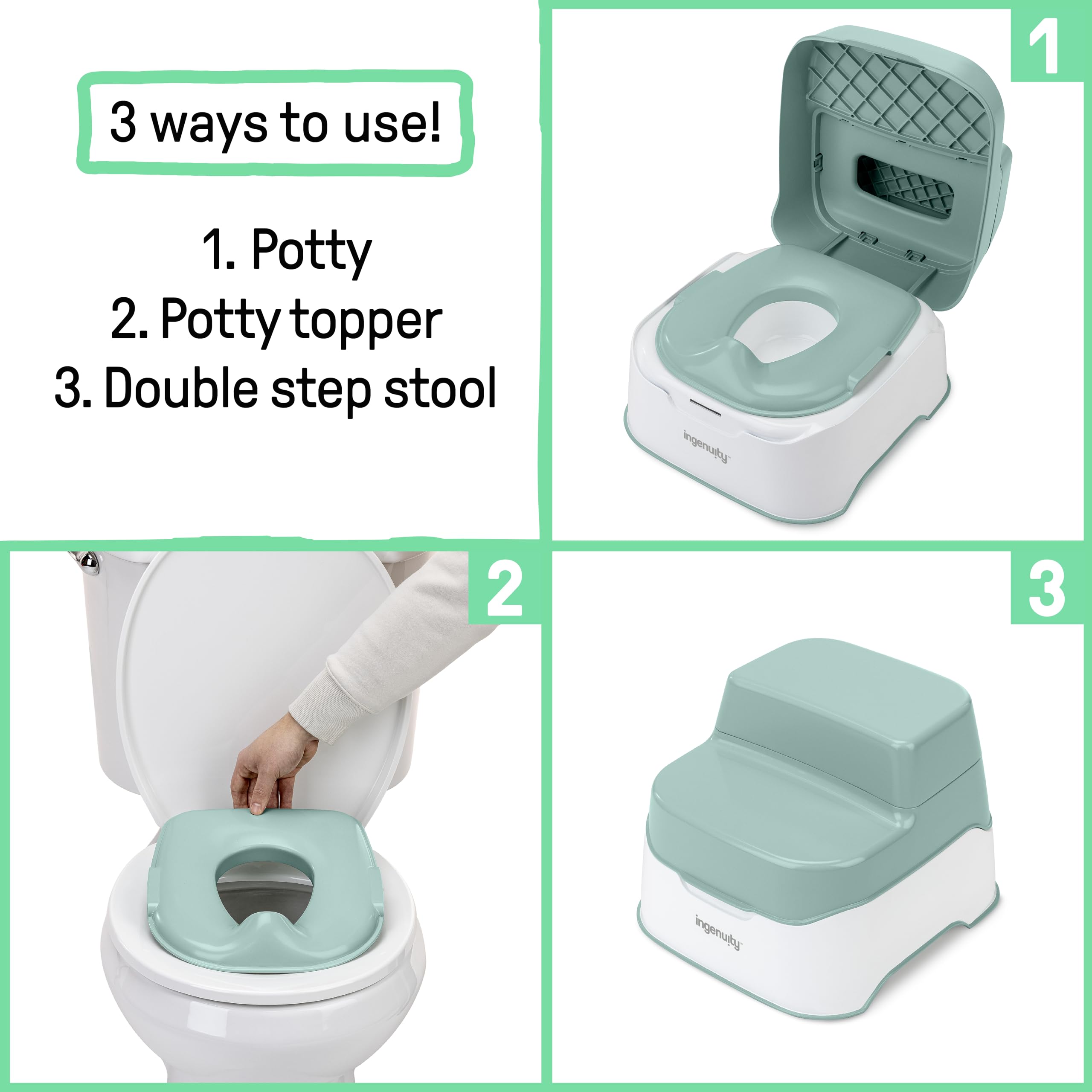 Ingenuity removable inner pot lifted out for easy emptying and cleaning