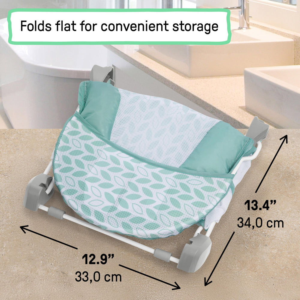 Ingenuity next to toy to show size comparison and space-saving design