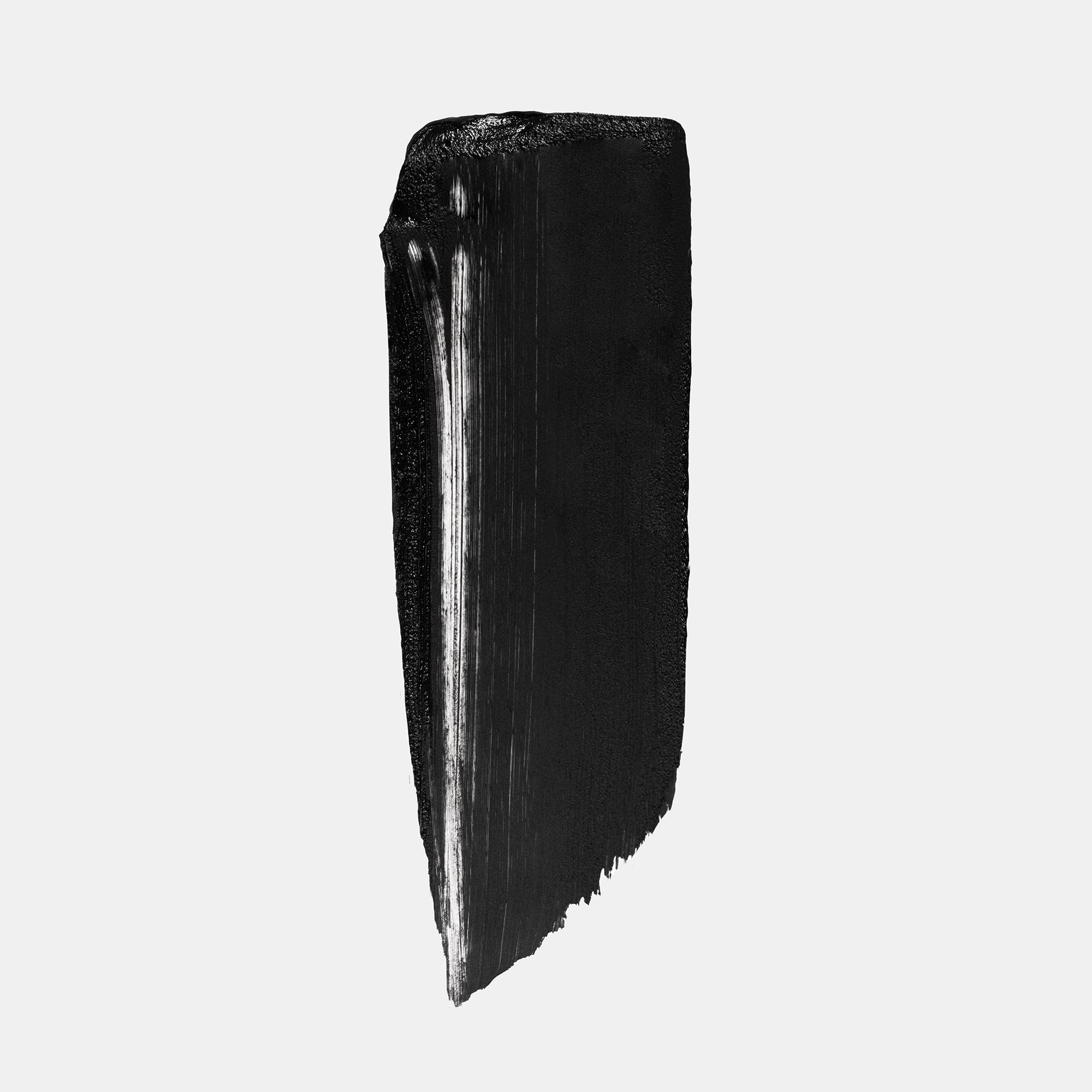 Inglot open tube close-up displaying creamy black gel texture and smooth application