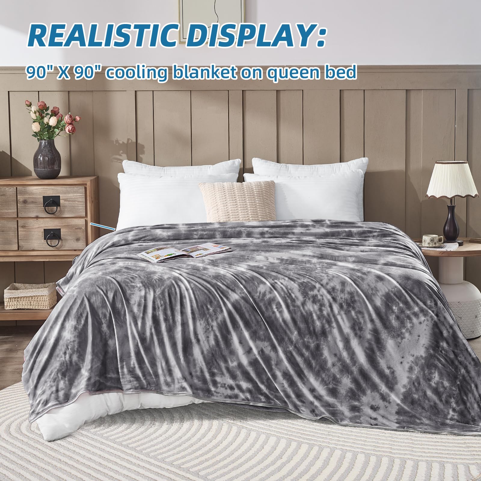 inhand gift-ready blanket with ribbon, presents ideal present for hot sleepers