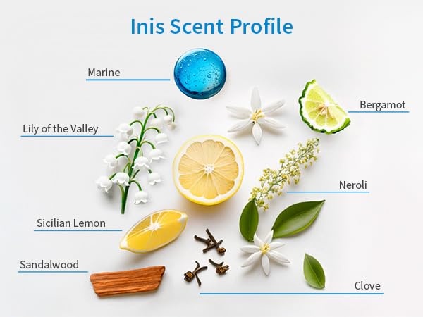 Inis bottle on rocky shore evoking coastal inspiration and invigorating benefit