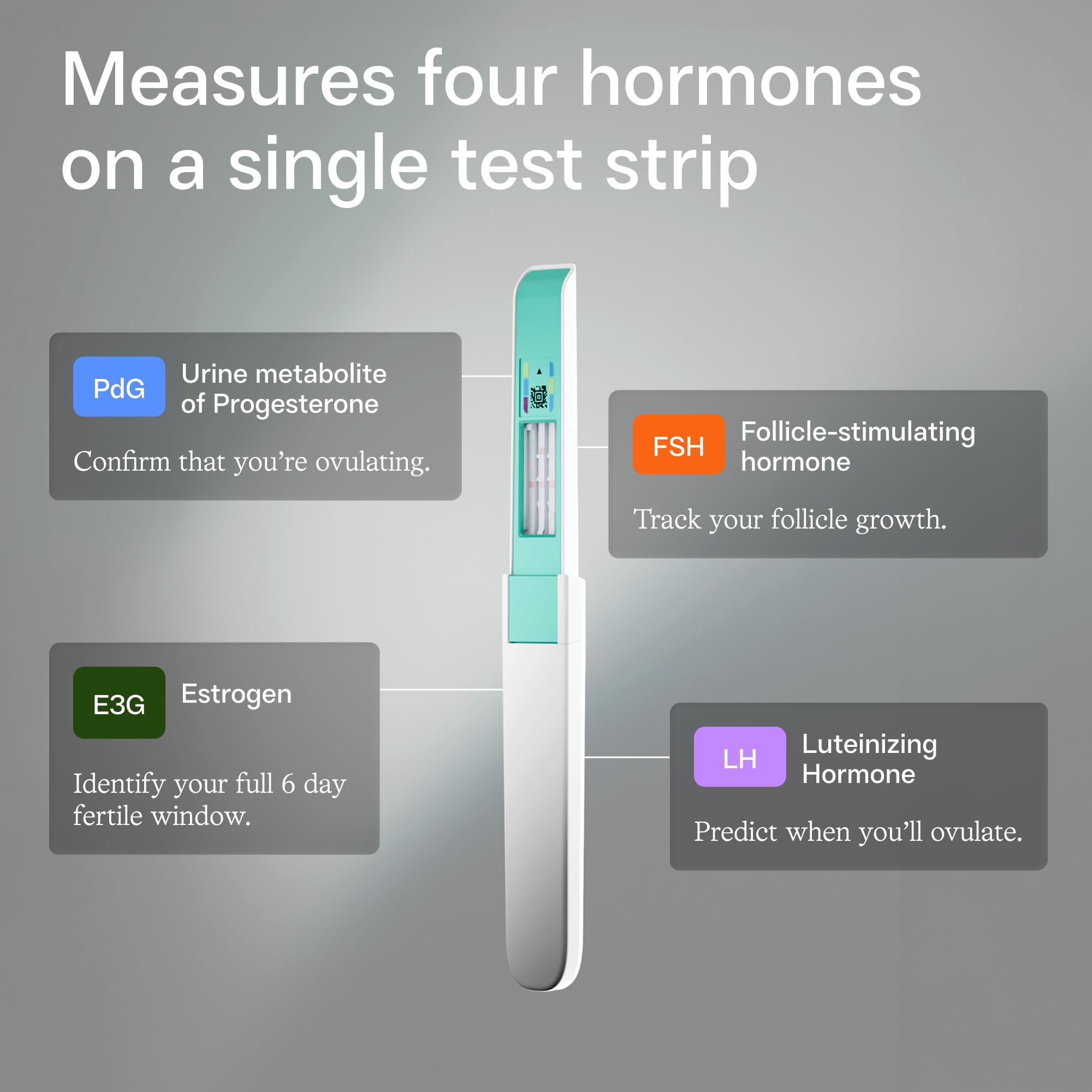 Inito strip being dipped in urine showing simple 15-second sampling for convenience