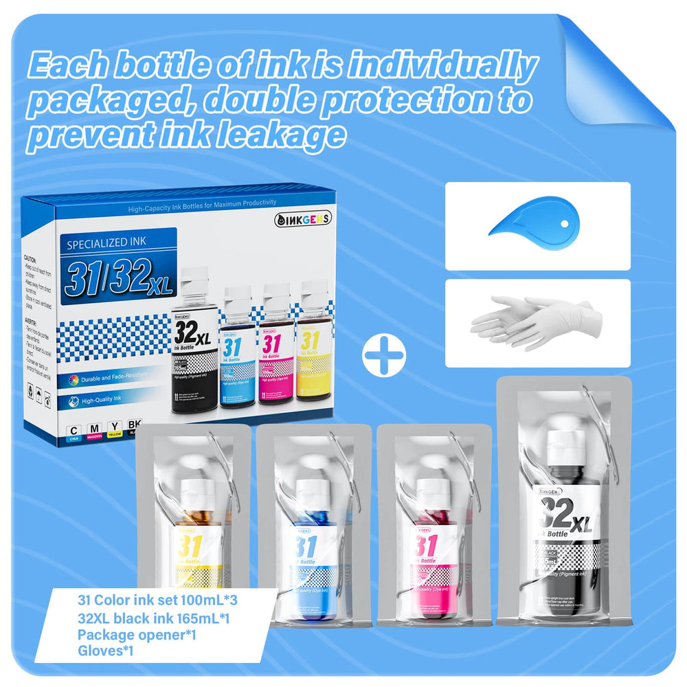 inkgens bottle next to ruler showing scale and large 165ml/100ml capacity