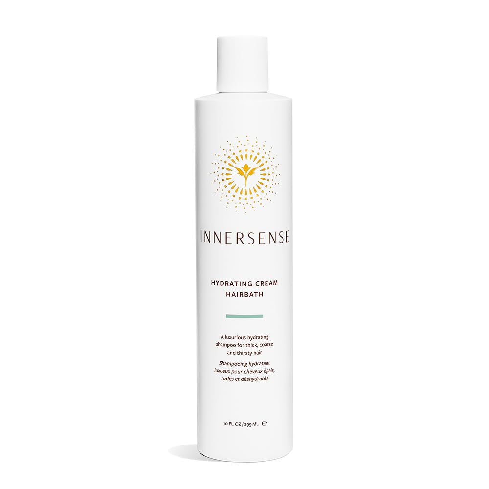 INNERSENSE front bottle view showing hydrating cream shampoo benefits