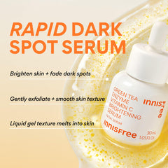 innisfree serum droplet on finger highlighting lightweight hydrating texture