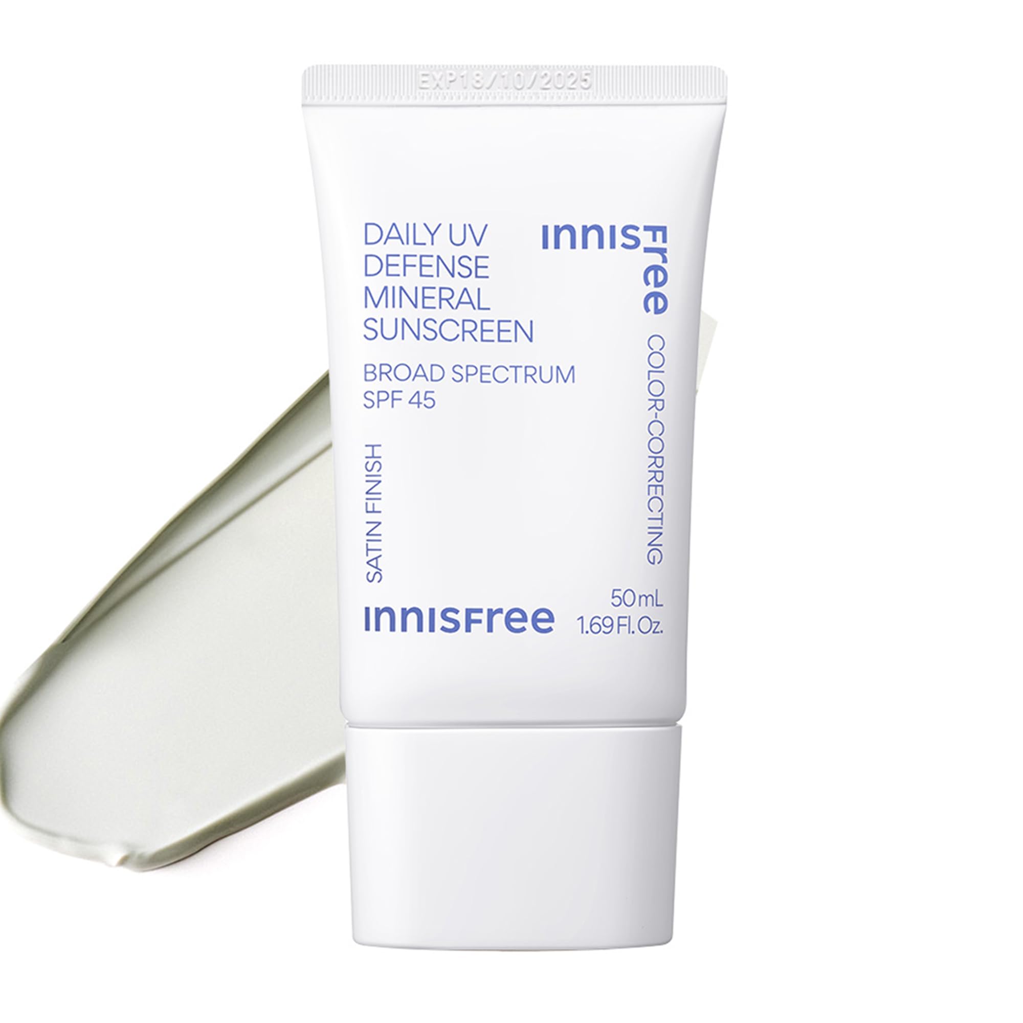 innisfree front tube showing product and SPF benefit