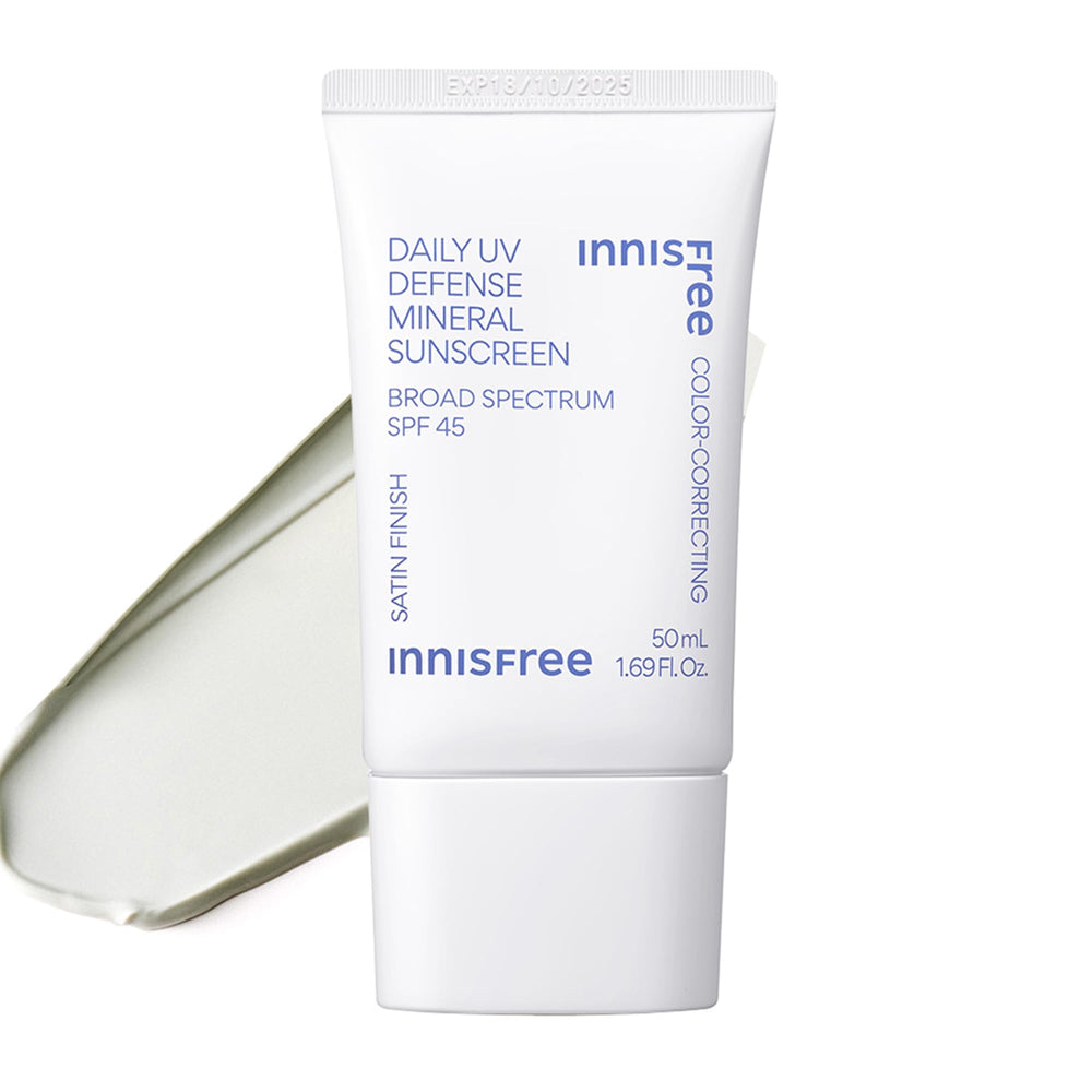 innisfree front tube showing product and SPF benefit