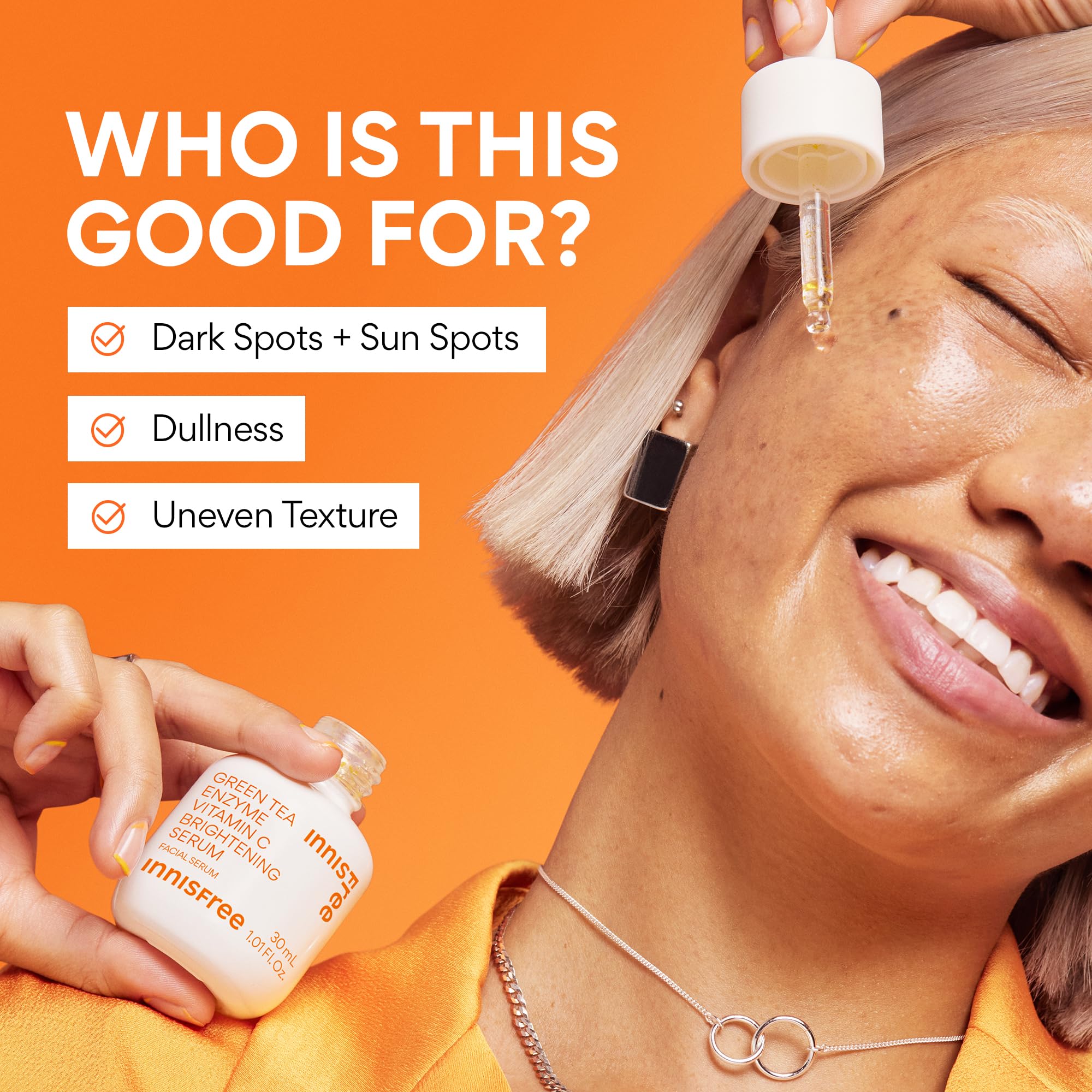 innisfree nighttime routine on vanity showing calming hydration benefits