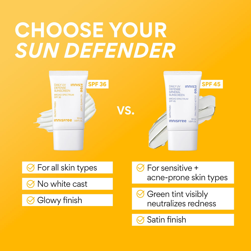 innisfree spread on face showing easy blendability for makeup base