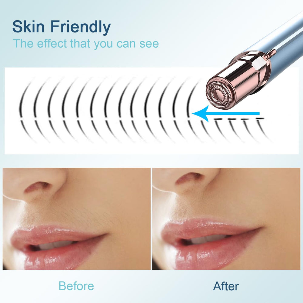innobeaut close-up of rounded protection head for gentle trimming