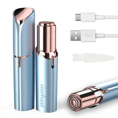 innobeaut trimmer front view showing lipstick design and portability