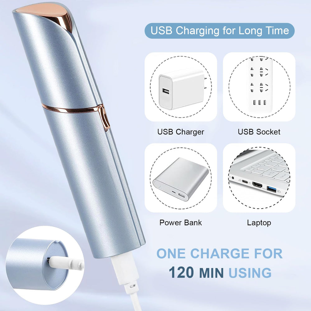 innobeaut LED light illuminating fine hair for precise removal