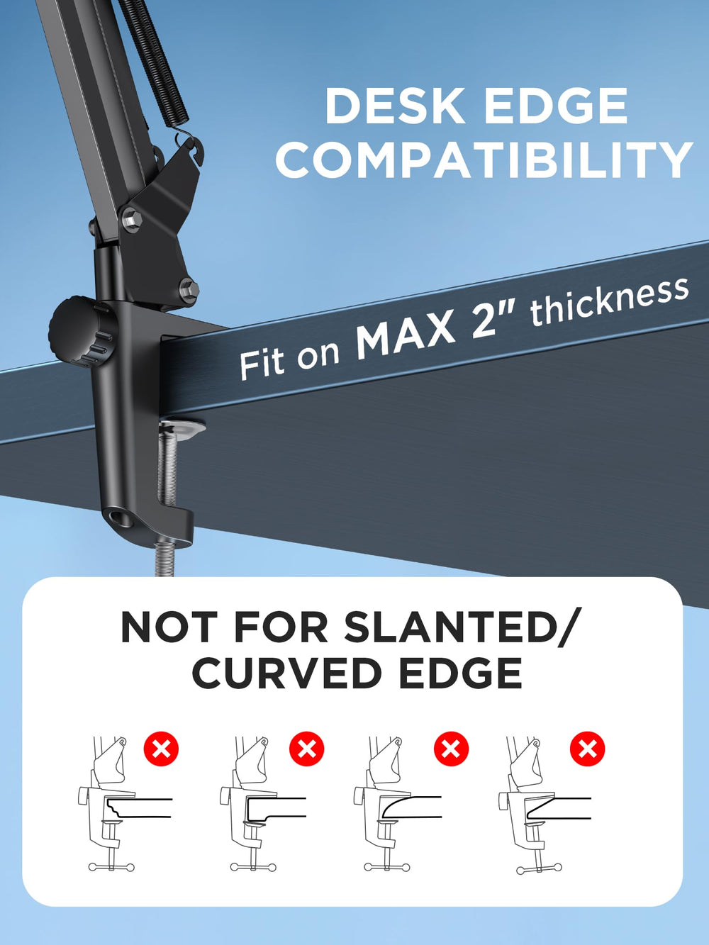 InnoGear arm tilted to show angle adjustment and positioning benefit