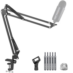 InnoGear boom arm front view showing stable mount and sleek finish