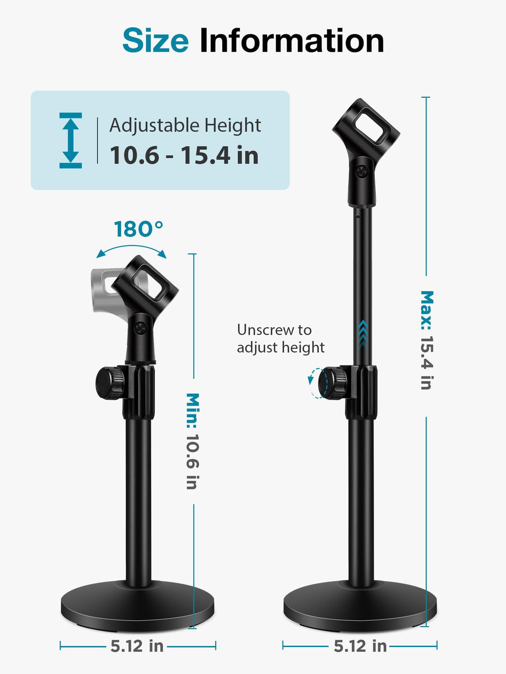 InnoGear close-up of weighted metal base providing wobble-free support