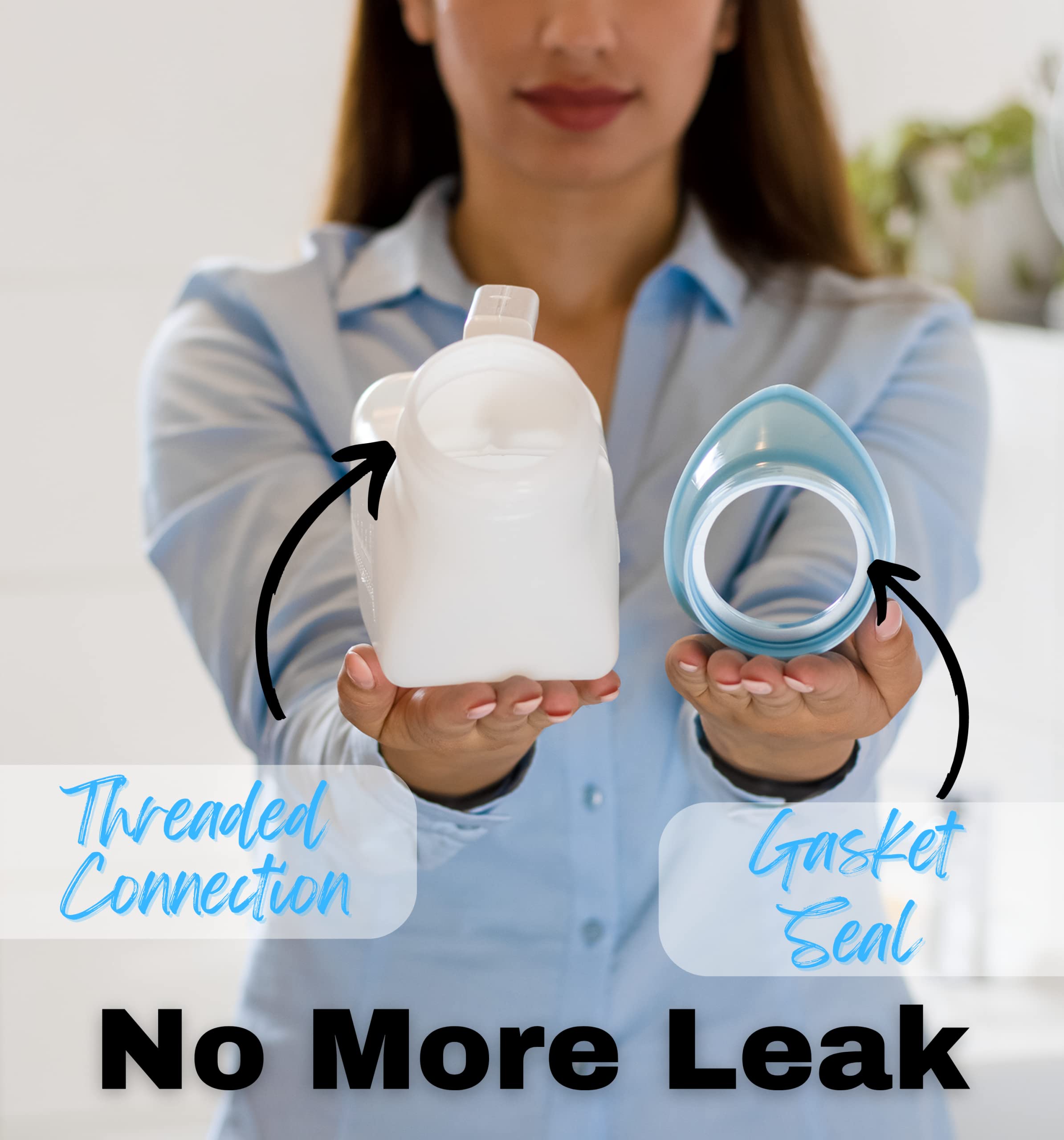 Innovative Designworks detail of cap and spout for easy pouring and leak prevention