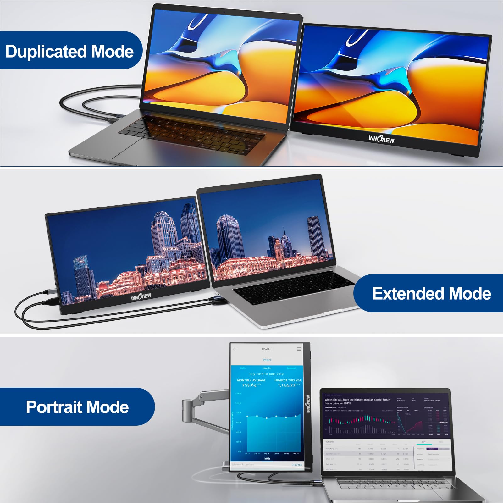 InnoView hooked to console for portable gaming and large-screen play
