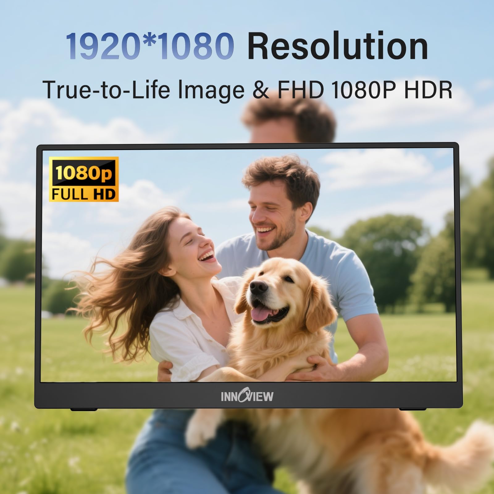InnoView close-up of IPS panel highlighting accurate colors and wide viewing