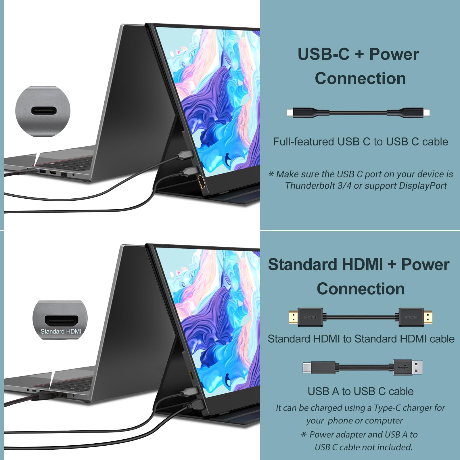 InnoView side ports with USB-C and HDMI visible for versatile connectivity