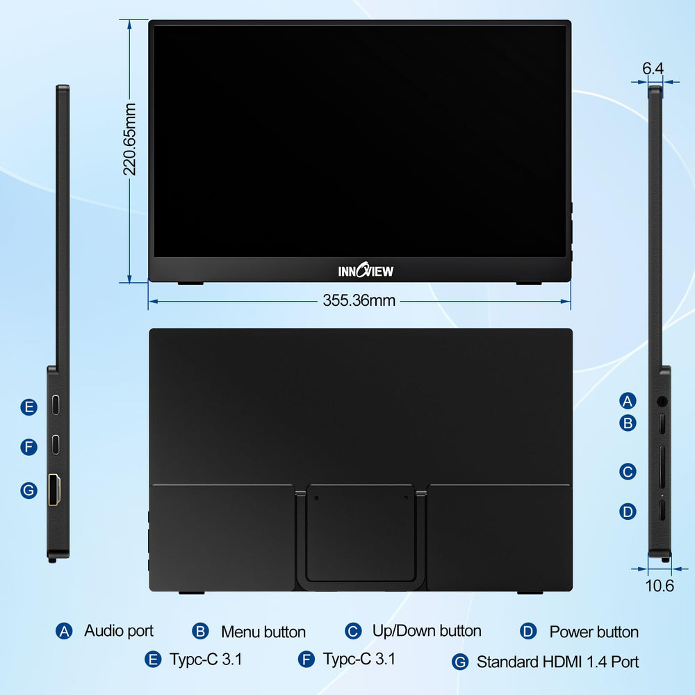 InnoView screen detail with HDR for richer colors and contrast