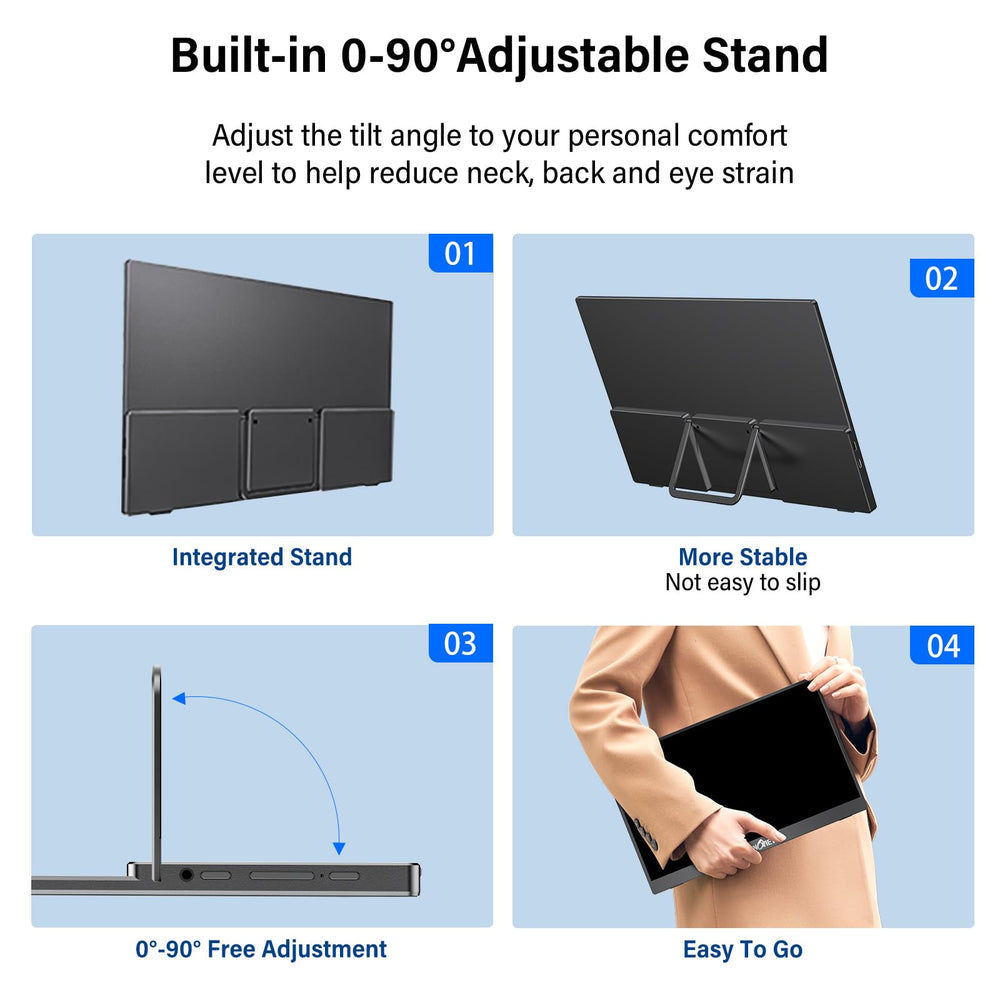 InnoView next to backpack to show compact travel size and light weight