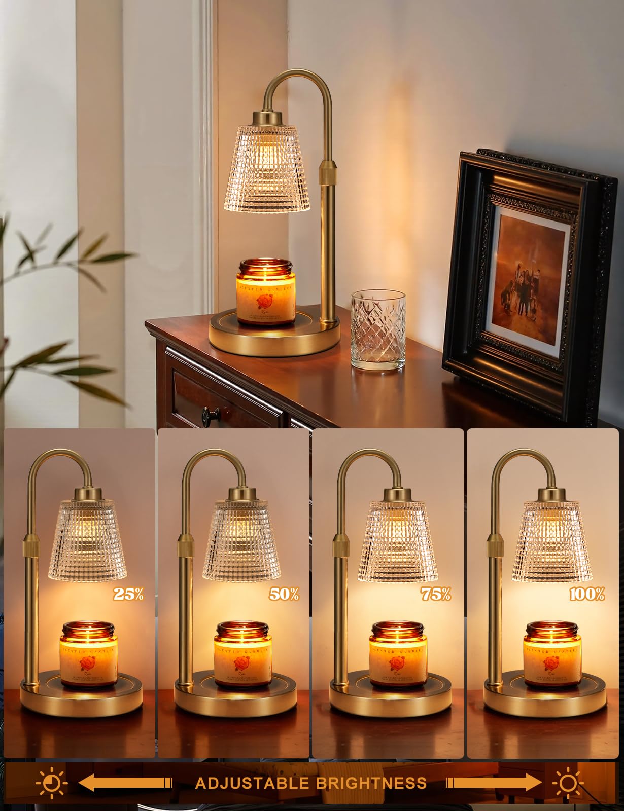 Innqoo patterned glass shade close-up highlighting decorative detail and glow