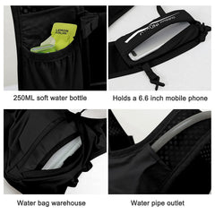 IX INOXTO worn by a trail runner showing low-bounce fit and hands-free hydration