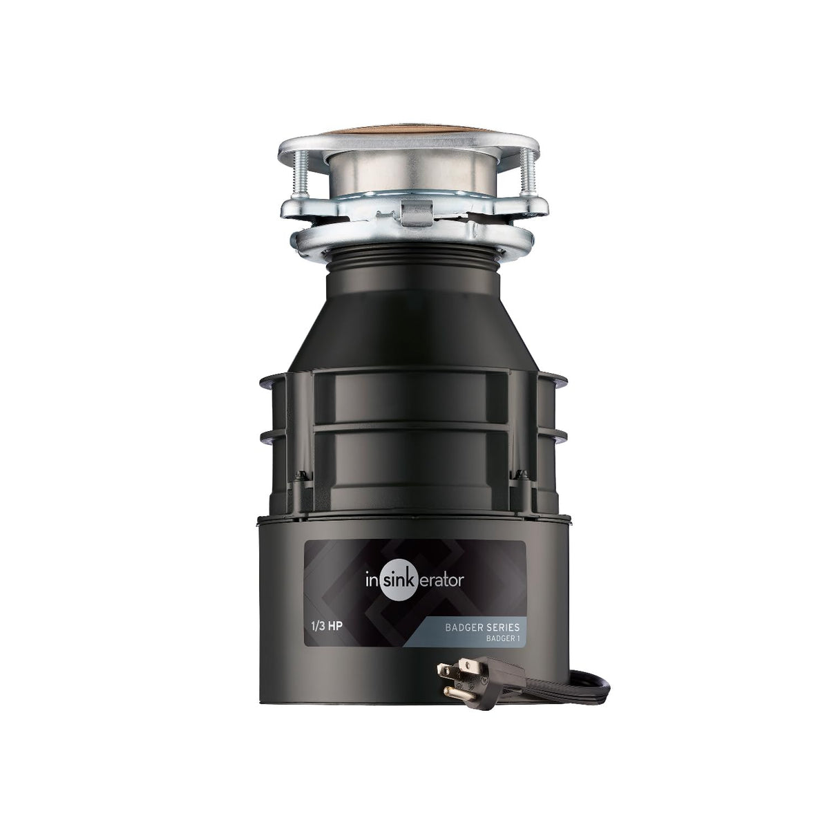 InSinkErator Badger 1 front view showing compact unit and accessible controls for convenience