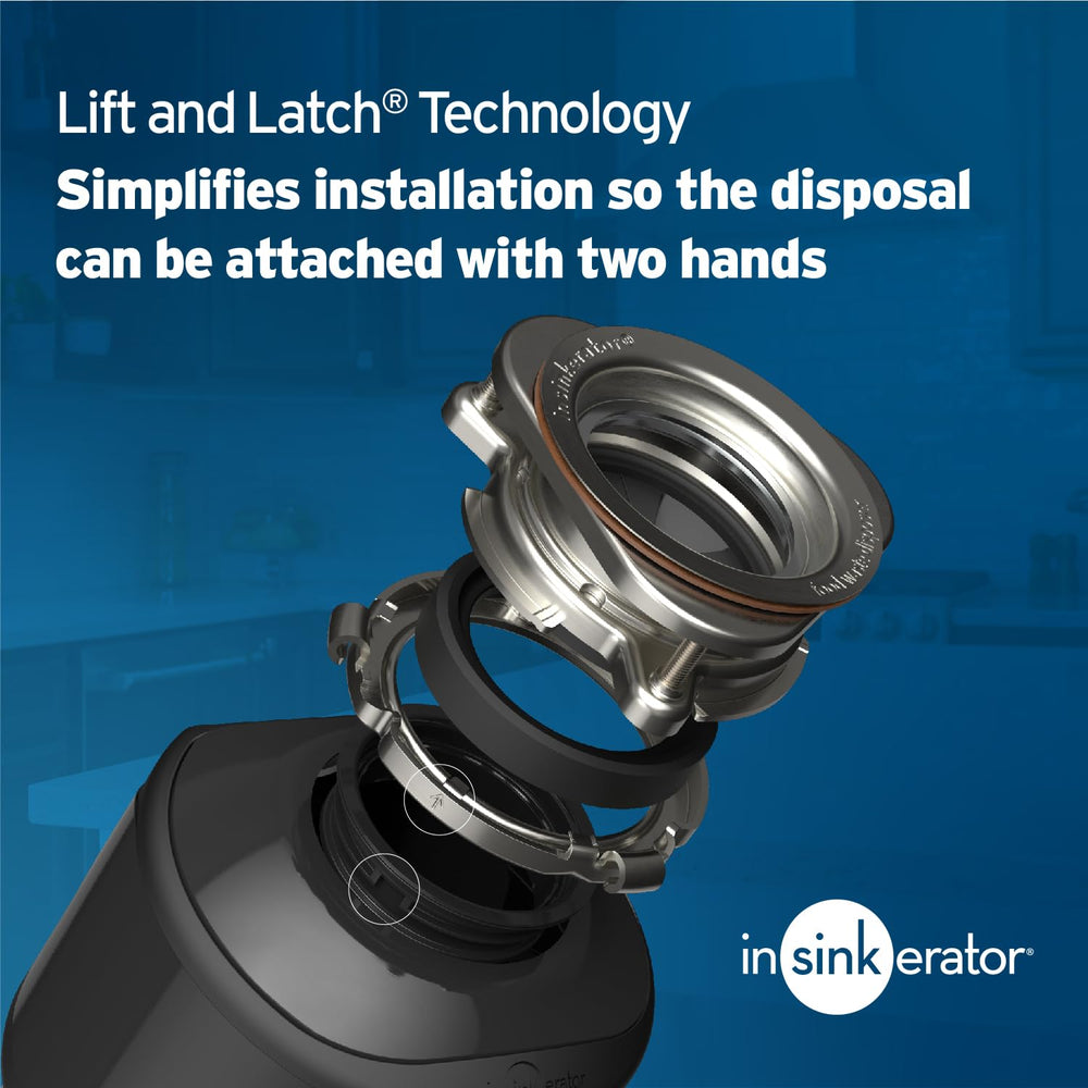 InSinkErator Badger 1 grind chamber close-up showing galvanized components for durability