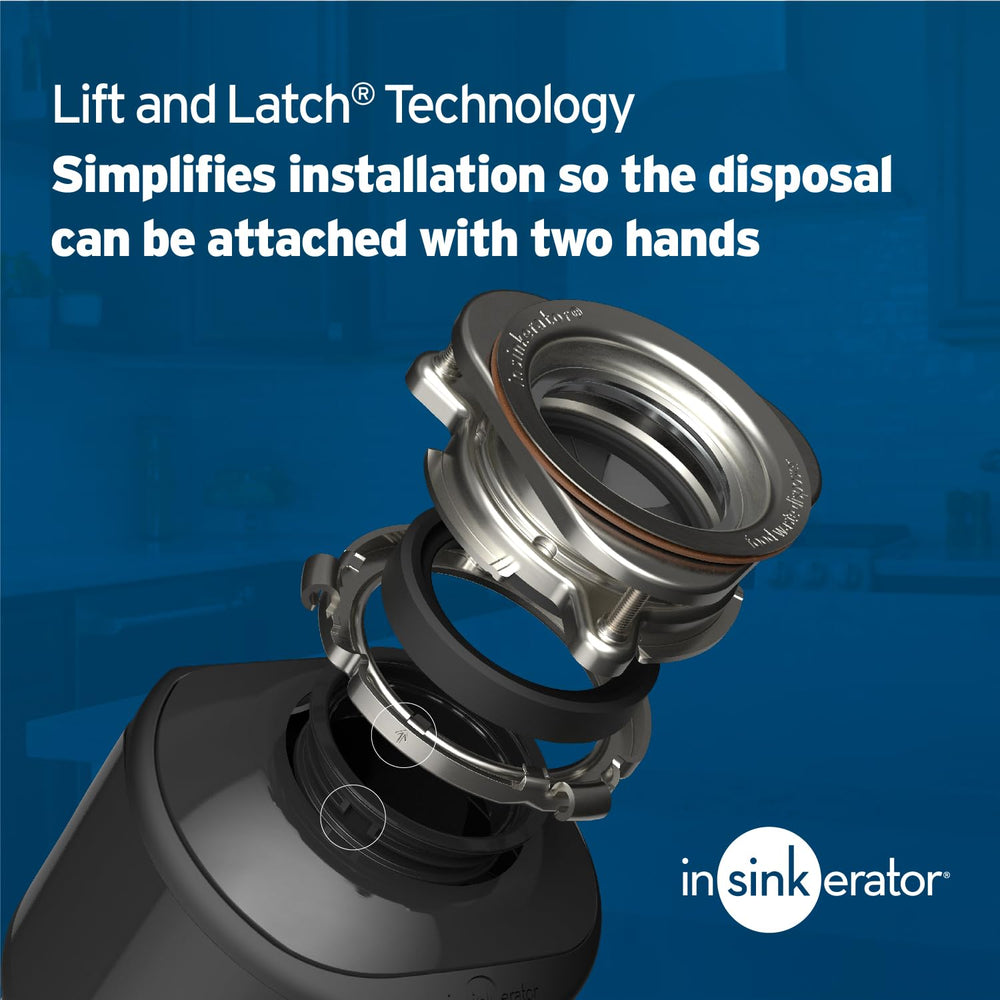 InSinkErator installed under sink demonstrating space-saving and tidy setup