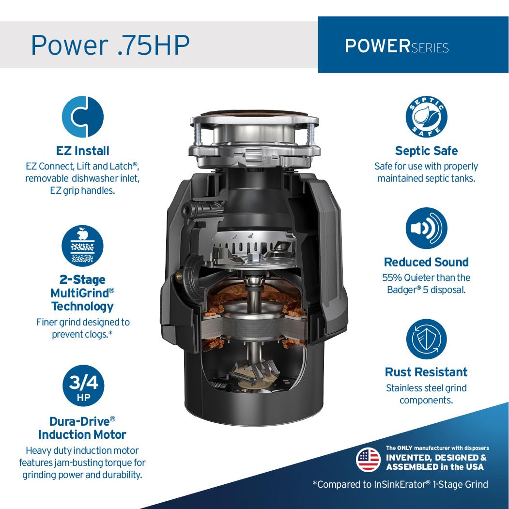 InSinkErator side profile highlighting compact design and easy fit
