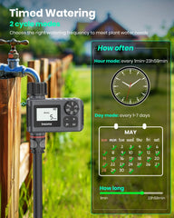 Insoma close-up of large LCD and dial, clear display for easy scheduling and quick setup