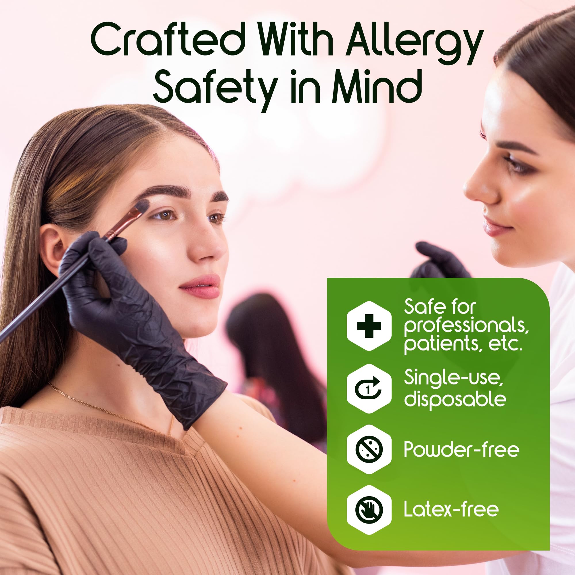 Inspire gloves handling cleaning chemicals to show chemical resistance benefit