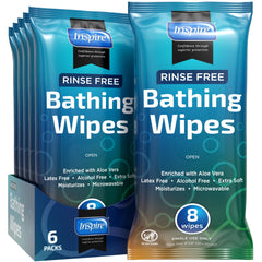 Inspire front packaging showing 48-count wipes and product benefits
