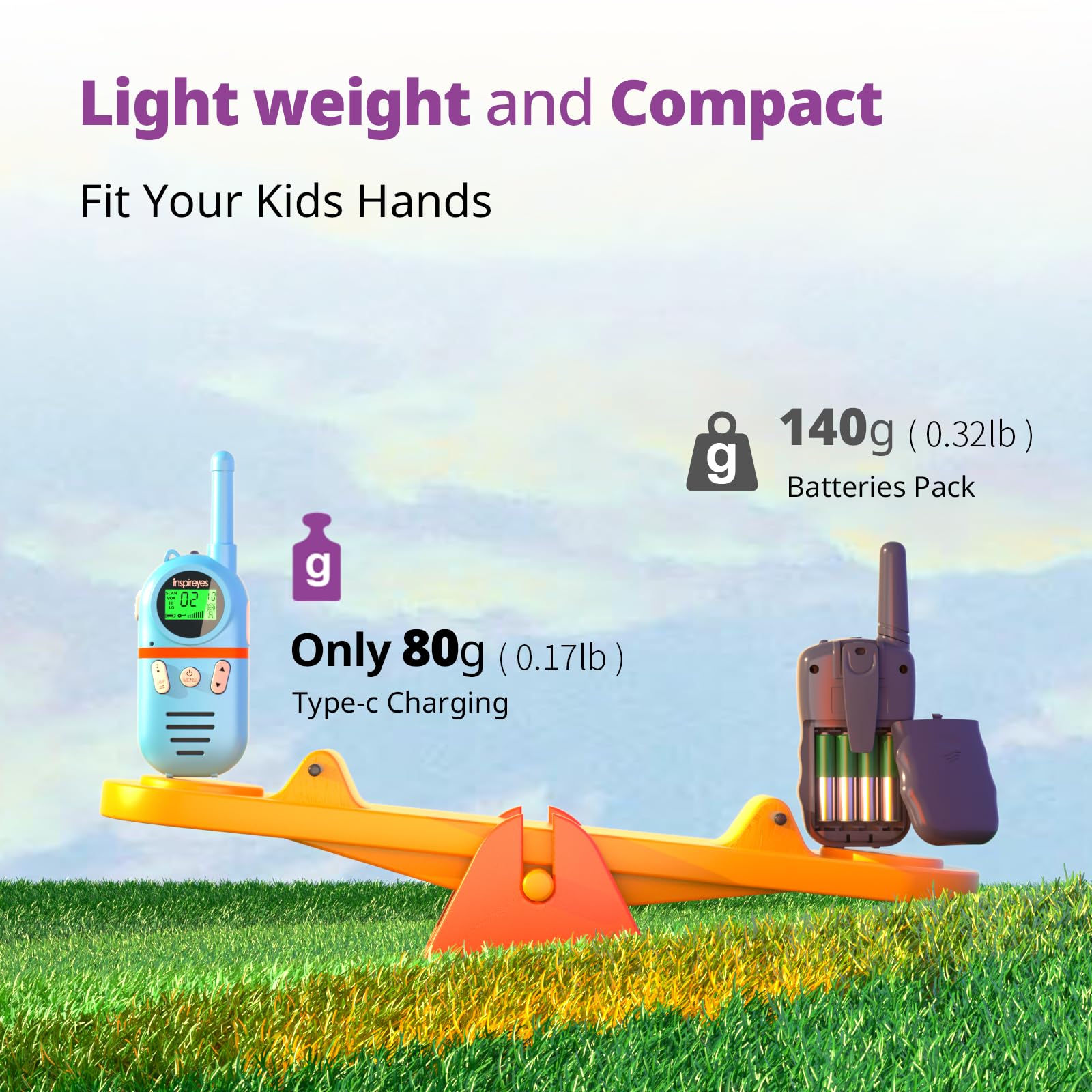Inspireyes backlit LCD screen at night demonstrates readable display for evening play