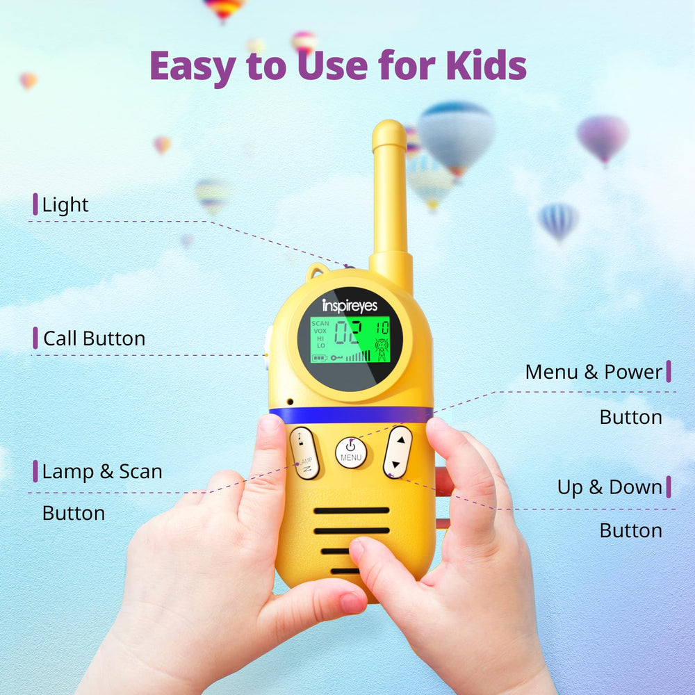 Inspireyes held in child's hand for size comparison shows lightweight ergonomic comfort