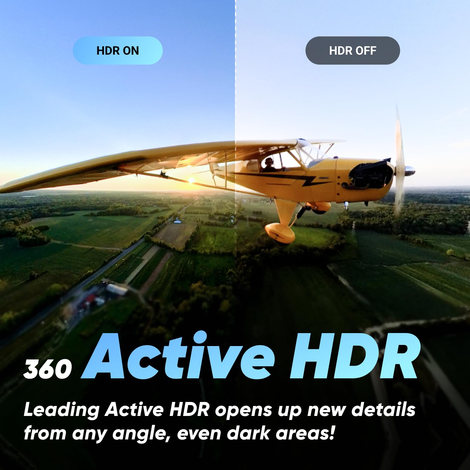 Insta360 X3 lens close-up highlighting optical detail for clearer 360 footage