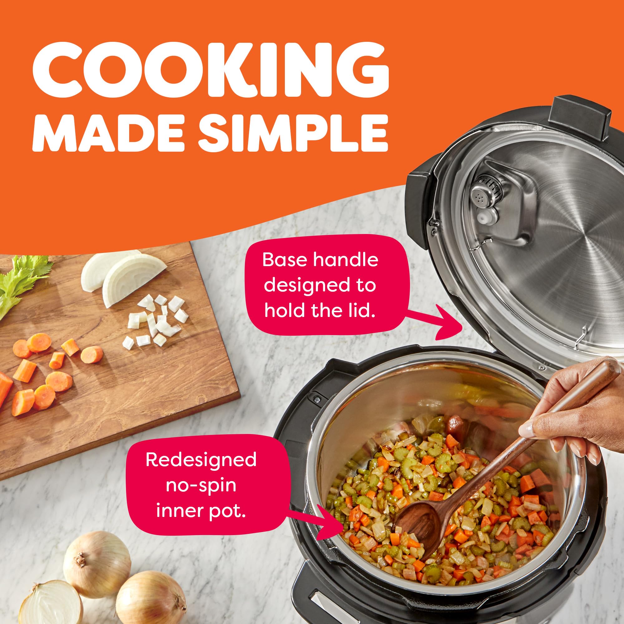 Instant Pot cooking hearty stew inside demonstrating fast, hands‑off cooking