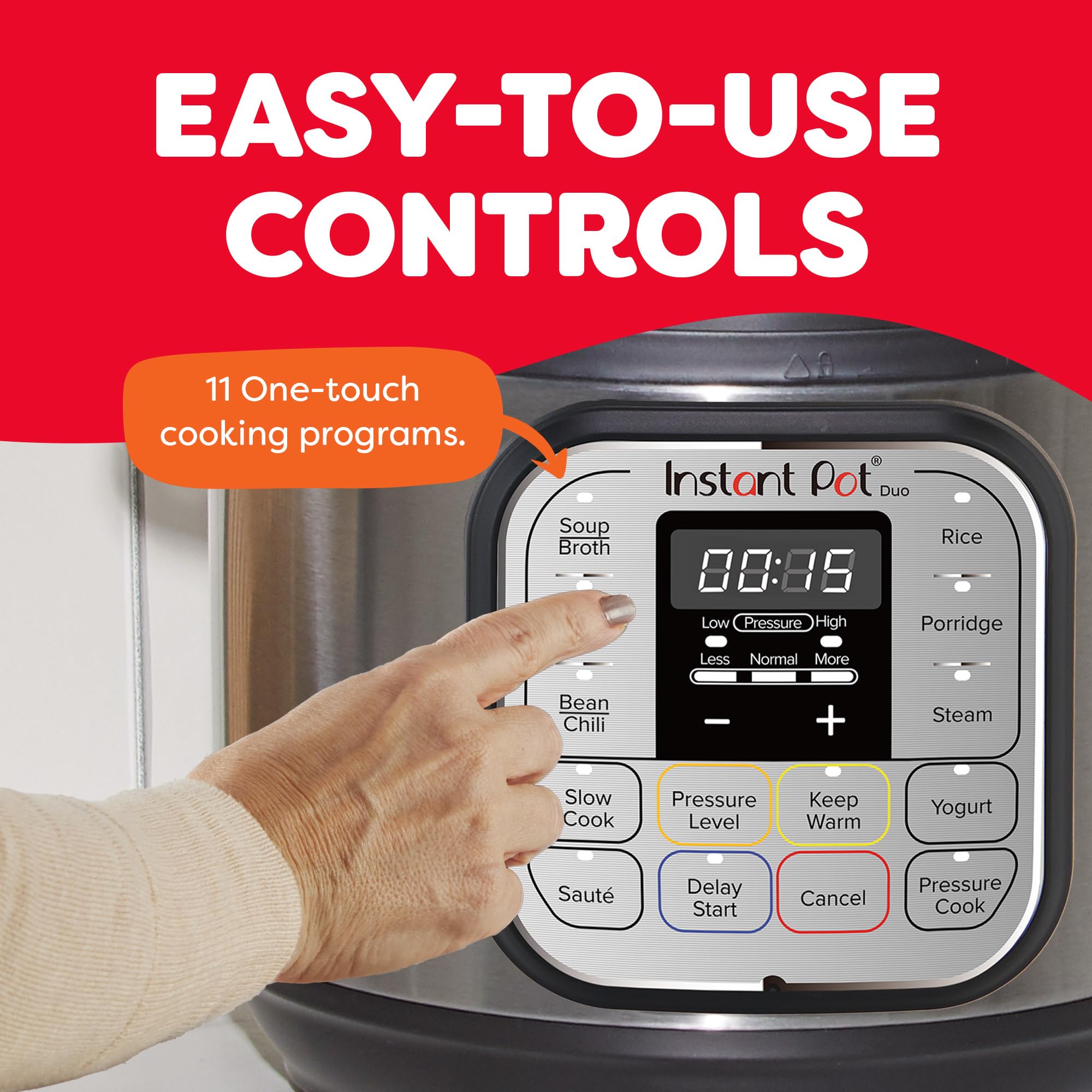 Instant Pot steaming rice in bowl demonstrating fast, consistent rice results