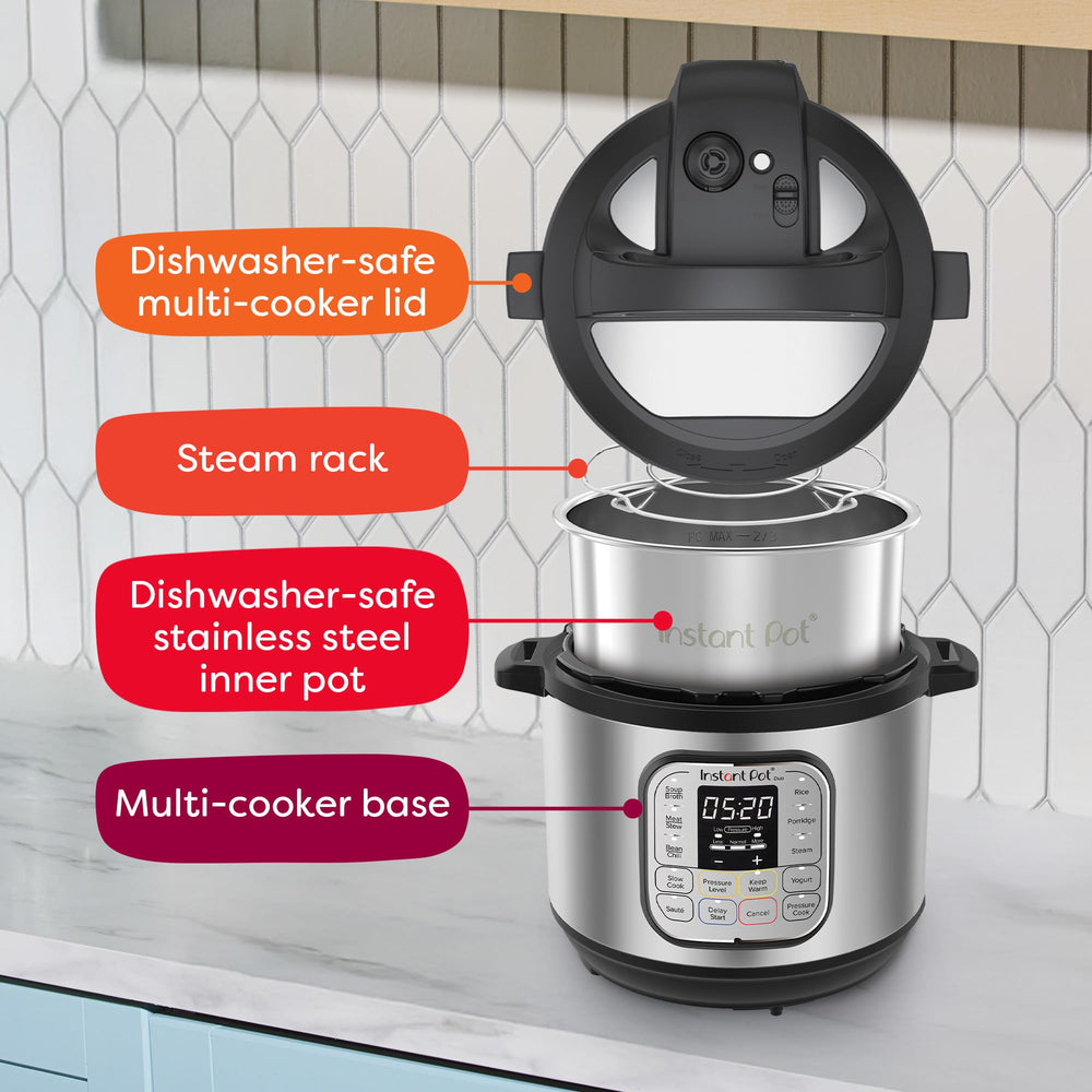 Instant Pot recipe app on phone showing over 1,900 guided recipes and inspiration