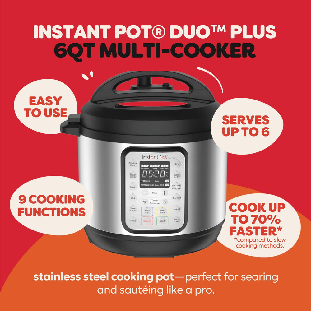 Instant Pot stainless inner pot closeup showing tri‑ply bottom for even searing