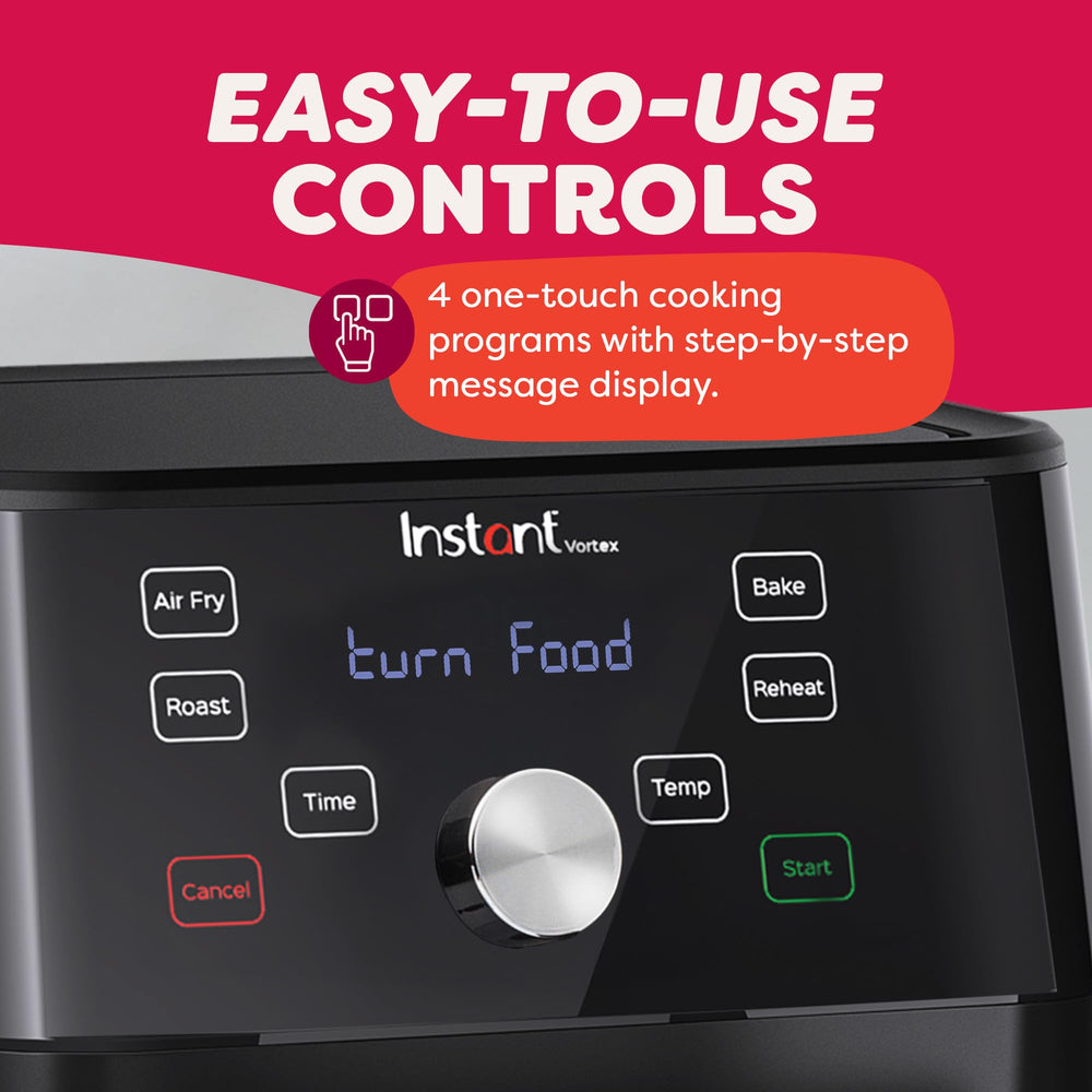 Instant Pot Vortex XL cooking crispy chicken wings showcasing even browning and reduced oil use