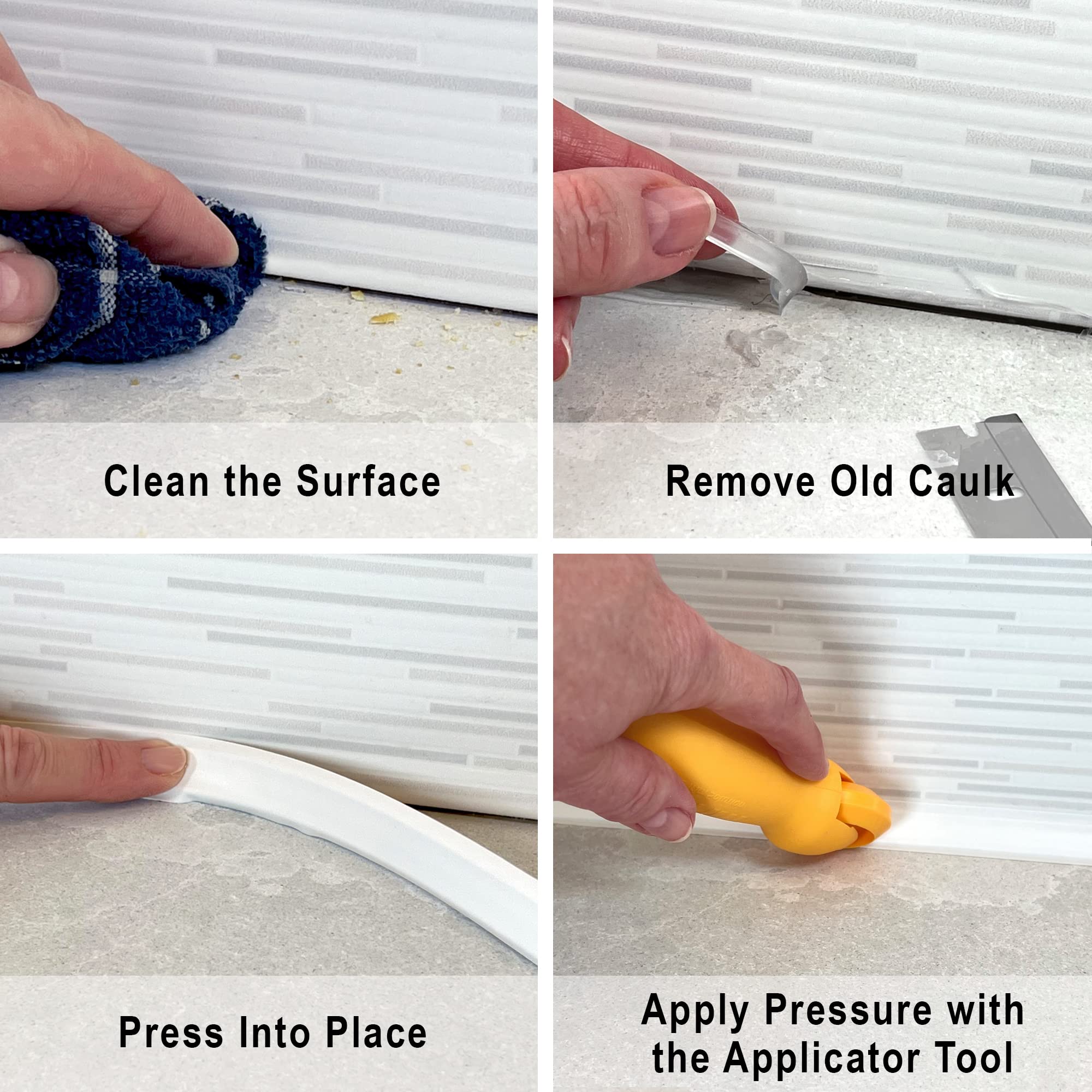 InstaTrim being cut with a utility knife for clean custom lengths