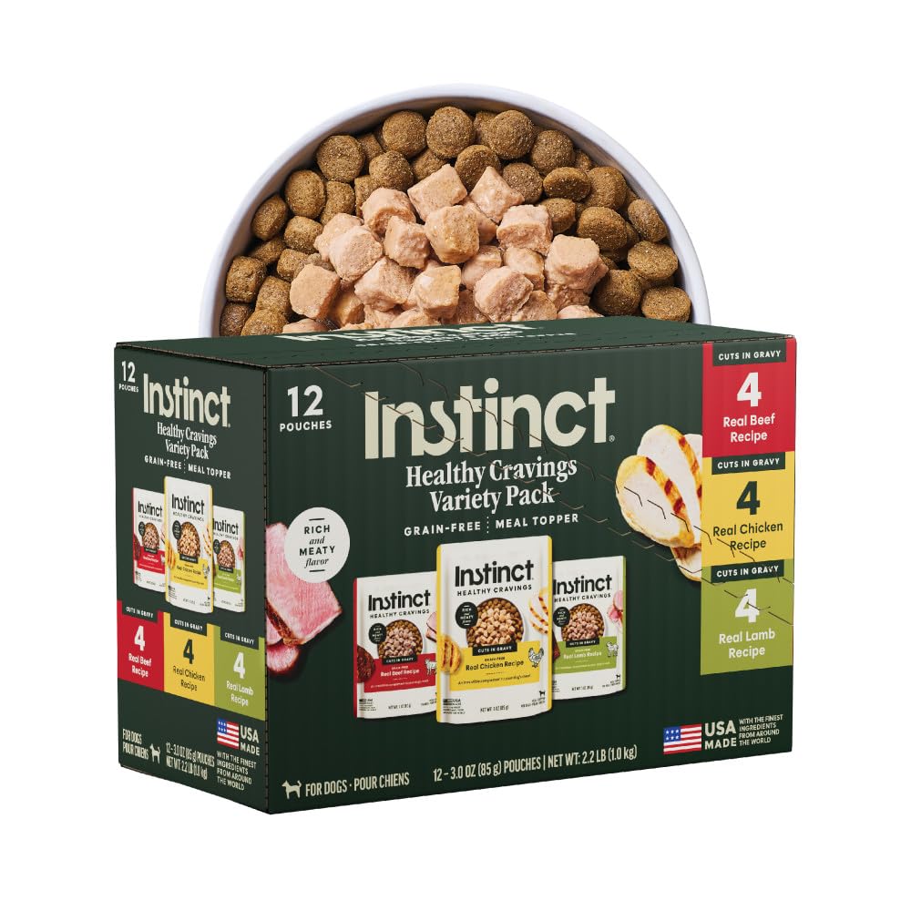 Instinct front packaging showing variety pack and benefits