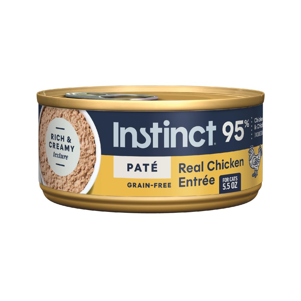 Instinct can front view showing label and grain-free benefit